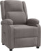vidaXL Fauteuil verstelbaar stof taupe