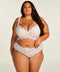 Hunkemöller Marilee - Voorgevormde longline beugel bh - Kant - Wit - maat E85