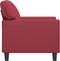vidaXL Fauteuil 60 cm kunstleer wijnrood