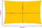 vidaXL - Zonnezeil - 160 - g/m² - rechthoekig - 5x6 - m - HDPE - geel