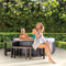 Intex Spa Bank Set - Hottub Accessoire - Lichtgewicht en Inklapbaar - Bruin