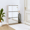 vidaXL - Schoenenkast - met - spiegel - 3-laags - 63x17x102,5 - cm - betongrijs