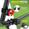 Mivelo Cube Pro - LED Fietsverlichtingsset - USB-oplaadbaar IPX5 waterdicht - Zwart