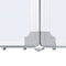 Whiteboard magnetisch inklapbaar 160x40x1,7 cm aluminium