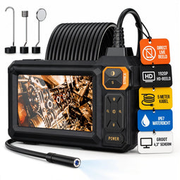 Strex Endoscoop met Scherm 5M - Inspectiecamera - Rioolcamera met HD Beeld - IP67 Waterdicht - Instelbare LED Verlichting