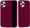 Lunso - Softcase Backcover hoes - Geschikt voor iPhone 13 Pro - Wijnrood