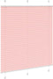 vidaXL - Plissé - rolgordijn - 115x150cm - stofbreedte - 114,4cm - polyester - roze