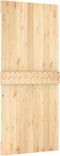 vidaXL - Schuifdeur - met - beslag - 90x210 - cm - massief - grenenhout