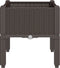 vidaXL - Plantenbak - met - poten - 40x40x42 - cm - polypropeen - bruin
