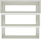 vidaXL - Tuinplanter - 3-laags - 90x90x35 - cm - Wit - Staal