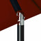 vidaXL - Parasol - met - LED-verlichting - en - stalen - paal - 300 - cm - terracotta