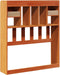 vidaXL - Hoofdbord - met - opbergruimte - 75 - cm - massief - grenenhout - wasbruin
