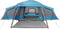vidaXL - Familietent - met - verandakoepel - 9-persoons - waterdicht - blauw