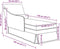 vidaXL - Chaise - longue - met - bolster&rechterarmleuning - fluweel - donkergroen