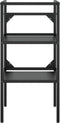 vidaXL Wastafelframe - 40x38x83 cm - gepoedercoat ijzer - zwart
