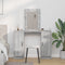 vidaXL - Kaptafel - met - LED-verlichting - - - Grijs - Sonoma - 102x33x135 - cm