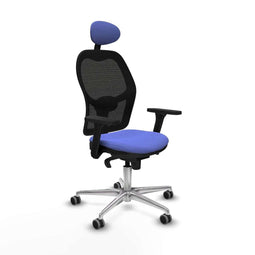 Jorquera Piqueras y Crespo 3D086G1 - Bureaustoel met hoofdsteun - Verstelbare hoogte Lichte Blauw