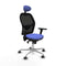 Jorquera Piqueras y Crespo 3D086G1 - Bureaustoel met hoofdsteun - Verstelbare hoogte Lichte Blauw