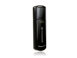 Transcend JetFlash 350 - USB-stick - 64GB - Zwart