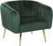 LACONIA - Fauteuil - Groen - Fluweel