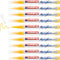 edding 5300 acrylic marker verkeersgeel – set van 10 stuks – ronde punt 1-2 mm – acrylverfstiften voor canvas, hout & steen