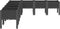 vidaXL - Plantenbak - met - poten - 200x160x42 - cm - polypropeen - zwart