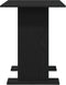 vidaXL - Eettafel - Zwart - Eiken - 110x60x75 - cm - Bewerkt - Hout