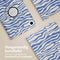 imoshion Tablet Hoes Geschikt voor Samsung Galaxy Tab A9 8.7 inch - imoshion 360° Draaibare Design Bookcase 2.0 - Meerkleurig /White Blue Stripes