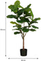 Mica Decorations Ficus Lyrata Kunstplant in Pot - H150 x Ø50 cm - Groen