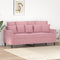 vidaXL - Tweezitsbank - 140 - cm - fluweel - roze