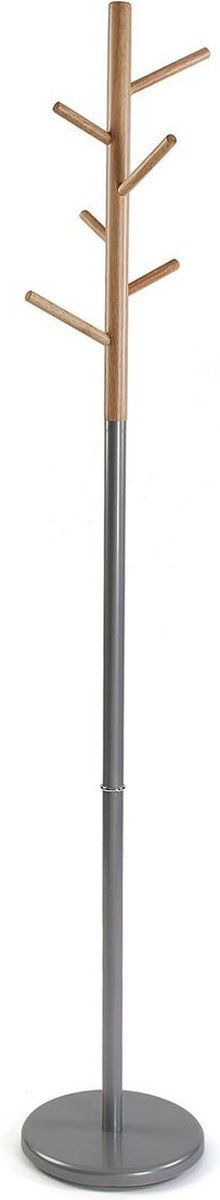 Kapstok Versa Malmö Grijs Zilverkleurig Hout MDF 28 x 171 x 28 cm