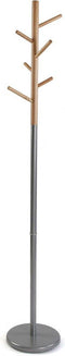 Kapstok Versa Malmö Grijs Zilverkleurig Hout MDF 28 x 171 x 28 cm