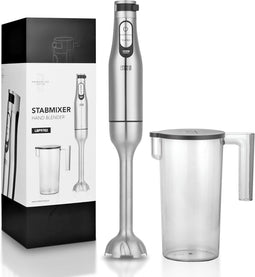 LEBENLANG Premium Staafmixer - 1200W - Incl. 1000ml Maatbeker - Roestvrij Staal