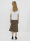 VERO MODA VMELLA ELASTIC SS SHIRT - Dames Blouse met Kraag en Korte Mouwen - M