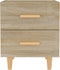 vidaXL - Nachtkastjes - 2 - st - 40x35x47,5 - cm - sonoma - eikenkleurig