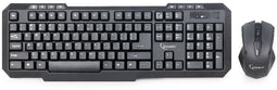 Gembird KBS-WM-02 - Draadloze desktopset - Toetsenbord met muis - Qwerty (US)