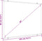 vidaXL - Projectiescherm - 4:3 - 50''