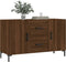 vidaXL - Dressoir - 100x36x60 - cm - bewerkt - hout - bruin - eikenkleur