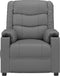 vidaXL Fauteuil verstelbaar kunstleer grijs