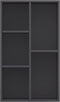 vidaXL-Boekenkast/dressoir-50x25x80-cm-spaanplaat-grijs