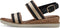 Tamaris Essentials - Dames Sandalen - Hakhoogte 4,5 cm - Zwart Comb - Maat 36