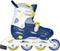 Nijdam Navy Seal - Skeelers - Verstelbaar - Hardboot - Blauw - Maat 30-33