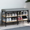 vidaXL - Schoenenbank - 82x32x47 - cm - bewerkt - hout - sonoma - eikenkleurig
