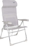 Crespo AL/206 - Strandstoel - Compact - Verstelbaar in 7 standen - Licht grijs