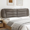 vidaXL - Hoofdbordkussen - 200 - cm - stof - taupe
