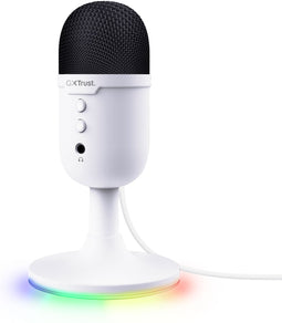Trust GXT 234P Yunix - Tafelmicrofoon - Gevoeligheid 32 dB - Frequentie 100-16000 Hz - Wit