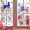 Kerstraamdecoratie, herbruikbaar, raamfoto's, Kerstmis, sneeuwvlokken, kerstdecoratie, winterdecoratie, raamdecoratie, sneeuwvlokken, kerstraamdecoratie