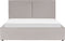 MOISSAC - Bed - Lichtgrijs - 160 x 200 cm - Polyester