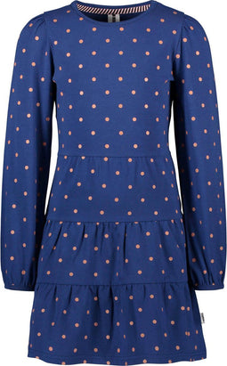 B.Nosy Meisjes Jurk - Maat 128 - Jersey stof - Comfortabel en soepel vallend