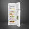 Smeg FAB30RWH6 - Koelkast Retro/design - Vriezer Boven - Kleur Wit